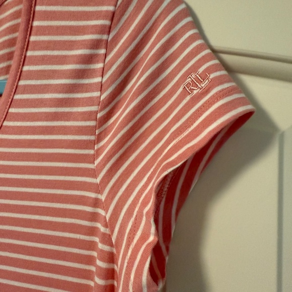 Lauren Ralph Lauren Striped Jersey Maxi Dress Size M - Picture 3 of 8